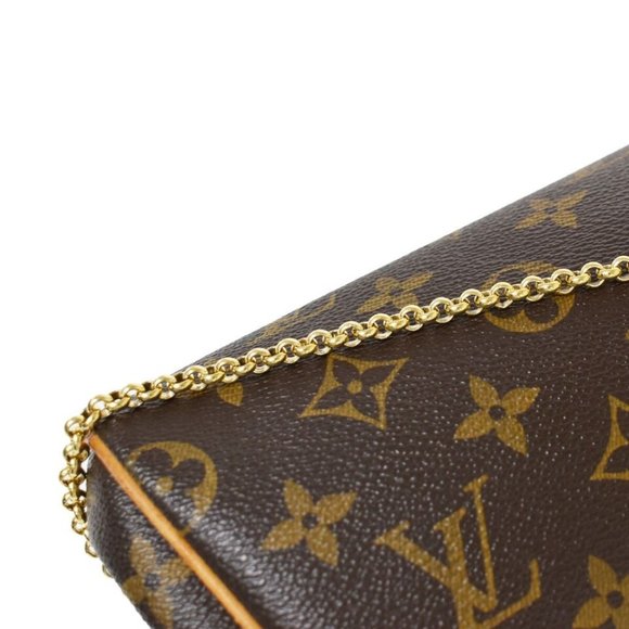 LOUIS VUITTON Eva 2Way Chain Shoulder Bag Monogram Leather Brown M95567 - Picture 10 of 16